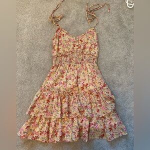 Tiered Floral Dress
